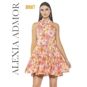BNWT Alexia Admor Molly Mini Pink FloralDress
